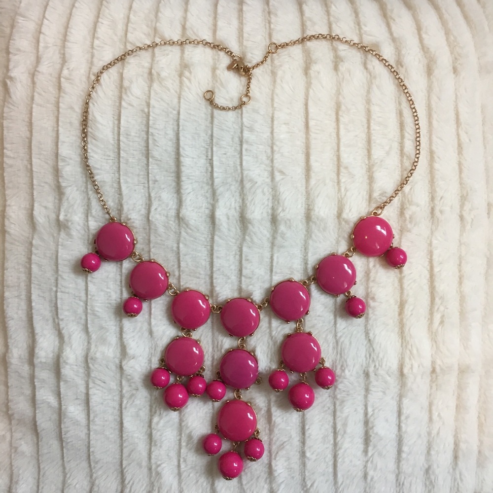 J. Crew Pink Bubble Necklace